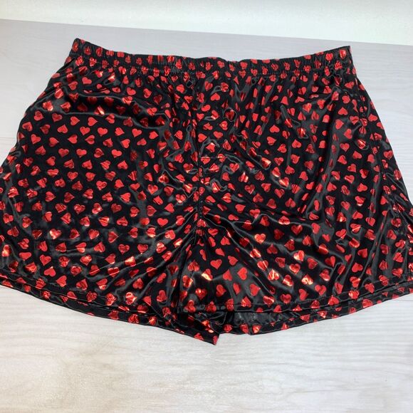 No Boundaries Men’s Red Hearts Printed Stretch Boxer Shorts NWT XL (40-42) - Picture 1 of 9
